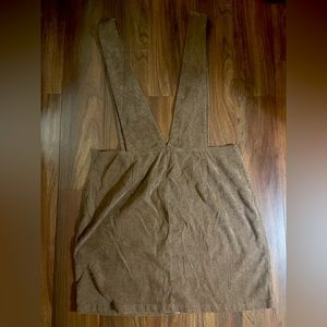 Brown Overall Dress